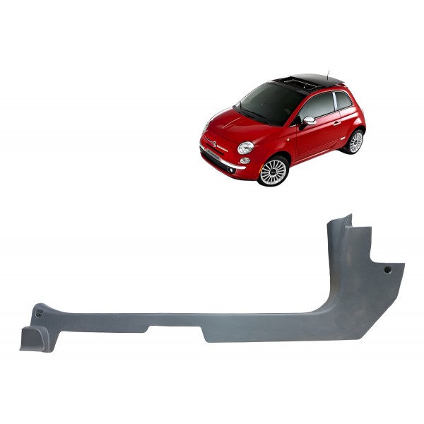 Soleira Porta Dianteira Esquerda Fiat 500 Cult 2012 2013 Preto