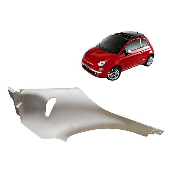 Acabamento Lateral Esquerdo Banco Traseiro Fiat 500 2012 Branco