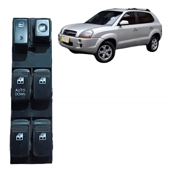 Botão Vidro Dianteiro Esquerdo Sportage Tucson 2004 A 2010
