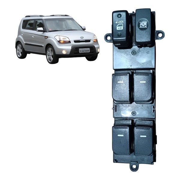 Botão Comando Vidro Dianteiro Esquerdo Kia Soul 2008 A 2013