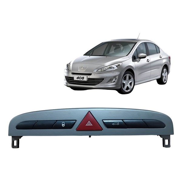 Botão Pisca Alerta Trava Porta Peugeot 308 408 2011 A 2015