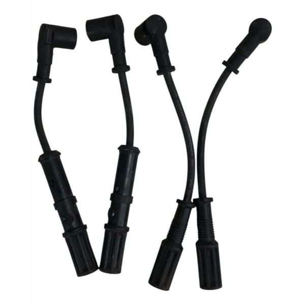 Jogo Cabo Vela Fiat 500 1.4 8v 2011 2013 2013 Original Ngk Preto