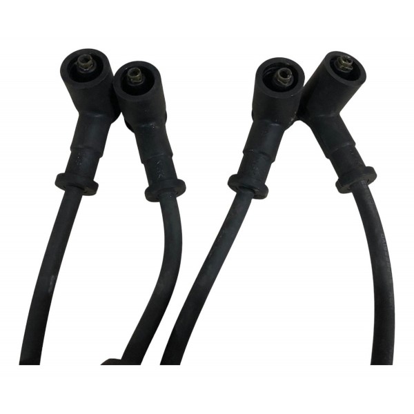 Jogo Cabo Vela Fiat 500 1.4 8v 2011 2013 2013 Original Ngk Preto