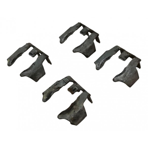 Kit 4 Presilha Bico Injetor Fiat 500 1.4 8v 2011 2012 2013 Prateado