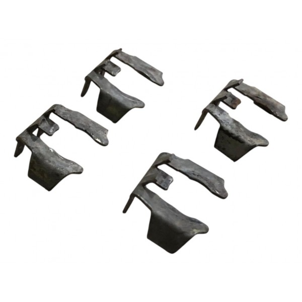 Kit 4 Presilha Bico Injetor Fiat 500 1.4 8v 2011 2012 2013 Prateado