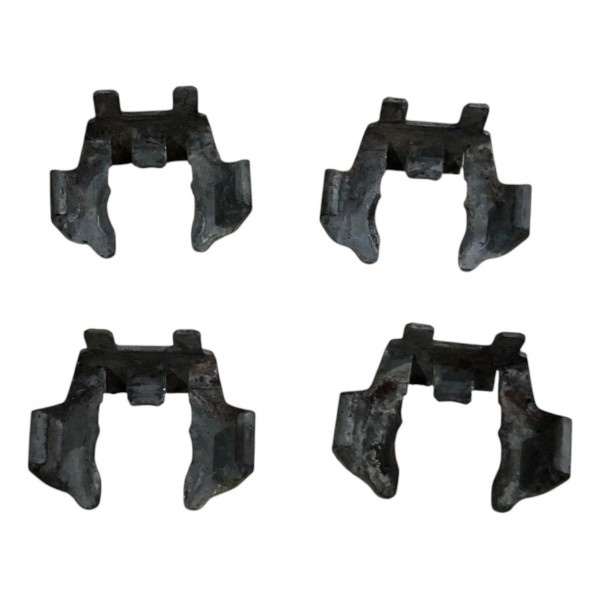 Kit 4 Presilha Bico Injetor Fiat 500 1.4 8v 2011 2012 2013 Prateado