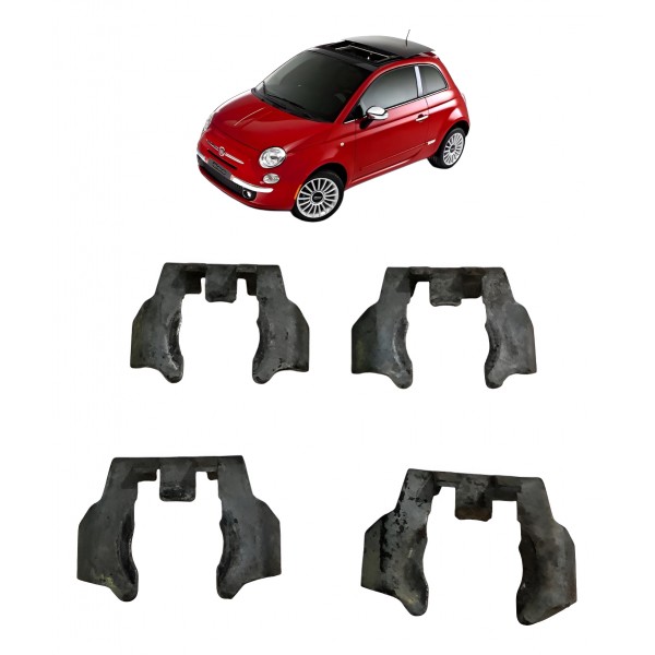 Kit 4 Presilha Bico Injetor Fiat 500 1.4 8v 2011 2012 2013 Prateado