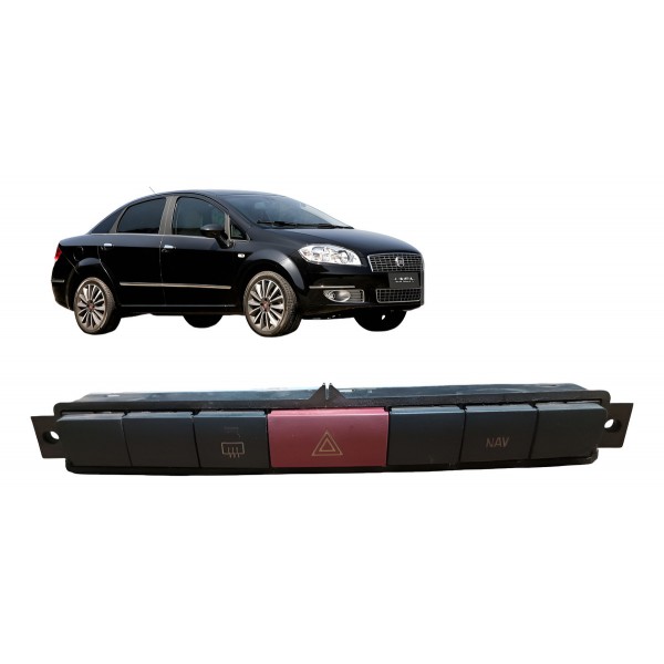 Botão Pisca Alerta Desembaçador Punto Linea 2009 2010 A 2013