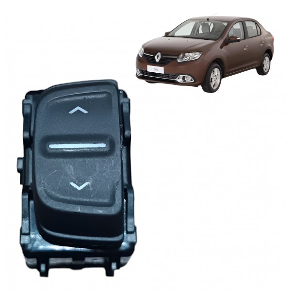 Botão Vidro Traseiro Renault Sandero Logan 2015 2016 A 2020