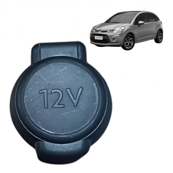 Tomada 12v Acendedor Cinzeiro Citroen C3 2014 2015 A 2019