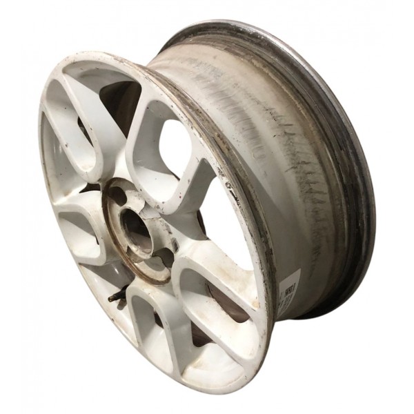 Roda Liga Aro 15 Fiat 500 4x100 2012 2013 2014 2015 Branco Branco