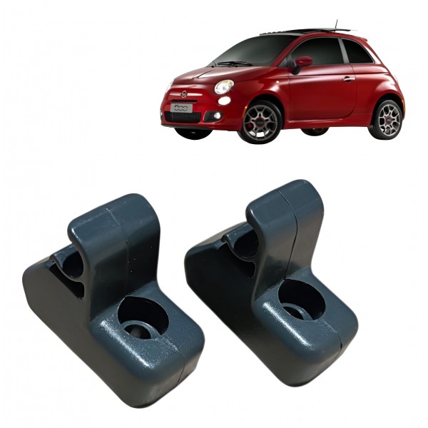 Par Suporte Fixo Quebra Sol Fiat 500 2012 2013 2014 2015