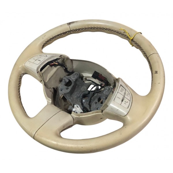 Volante Direção Motorista Fiat 500 2012 2013 Bege Original Branco