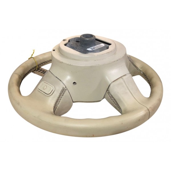 Volante Direção Motorista Fiat 500 2012 2013 Bege Original Branco