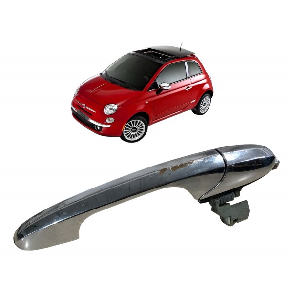 Maçaneta Externa Porta Direita Fiat 500 2012 2013 2014 2015 Cromado
