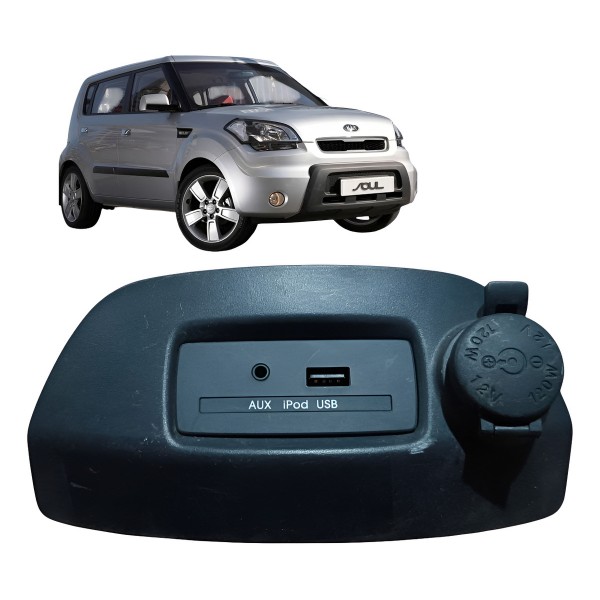 Acendedor Tomada Entrada Usb Auxiliar Kia Soul 2009 A 2012