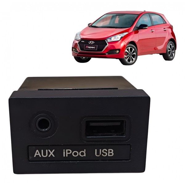 Entrada Auxiliar Painel Usb 12v Hyundai Hb20 2012 2013 A2019