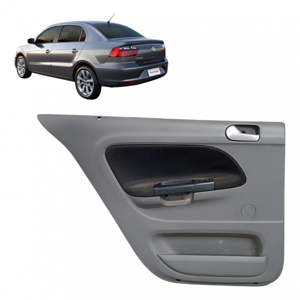 Painel Forro Porta Traseiro Esquerdo Vw Gol Voyage G7 Cinza Cinza