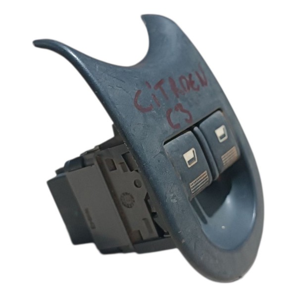 Botão Vidro Duplo Dianteiro Esquerdo Citroen C3 2003 A 2012