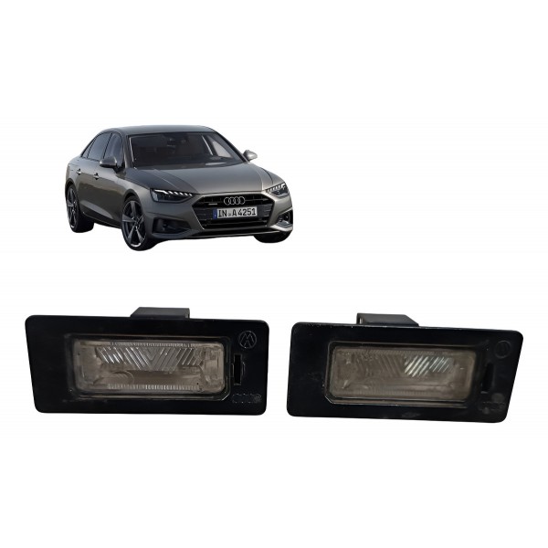 Par Lanterna Luz Placa Traseira Audi A4 2010 2011 2012 2013