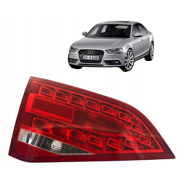Lanterna Esquerda Aplique Tampa Audi A4 2010 2011 2012 2013 Esquerdo/motorista Vermelho