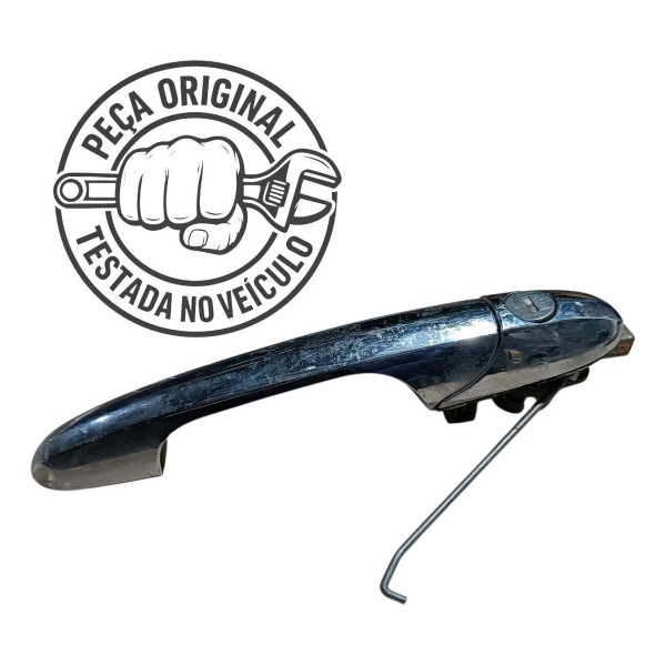 Maçaneta Externa Porta Esquerda Fiat 500 2012 2013 2014 2015 Cromado Dianteira