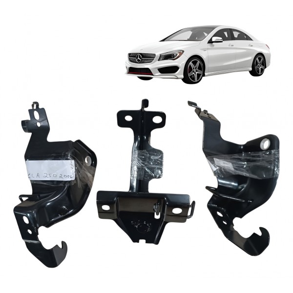 Kit Fixação Banco Traseiro Mercedes Cla250 2015 2016 2017 Preto