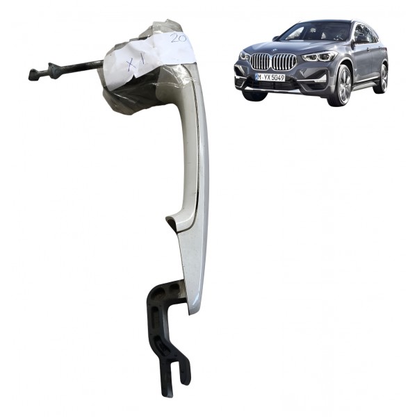 Maçaneta Externa Porta Bmw X1 2012 2013 Dianteira Esquerda Branco Dianteira