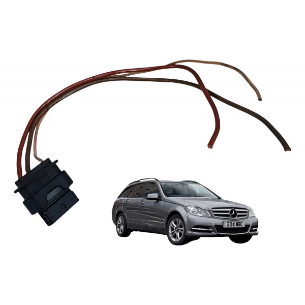 Plug Conector Chicote 3 Fios Motor Limpador C180 C200 2012