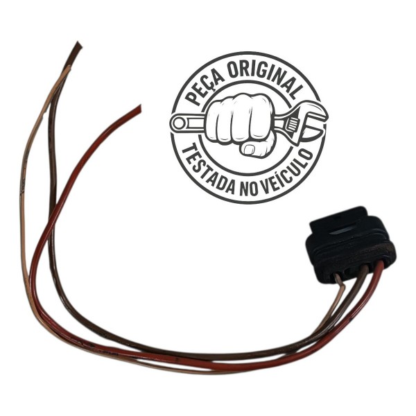 Plug Conector Chicote 3 Fios Motor Limpador C180 C200 2012