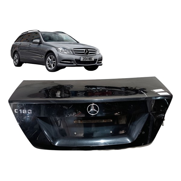 Tampa Traseira Porta Malas Mercedes C180 C200 2011 2012 2013 Preto