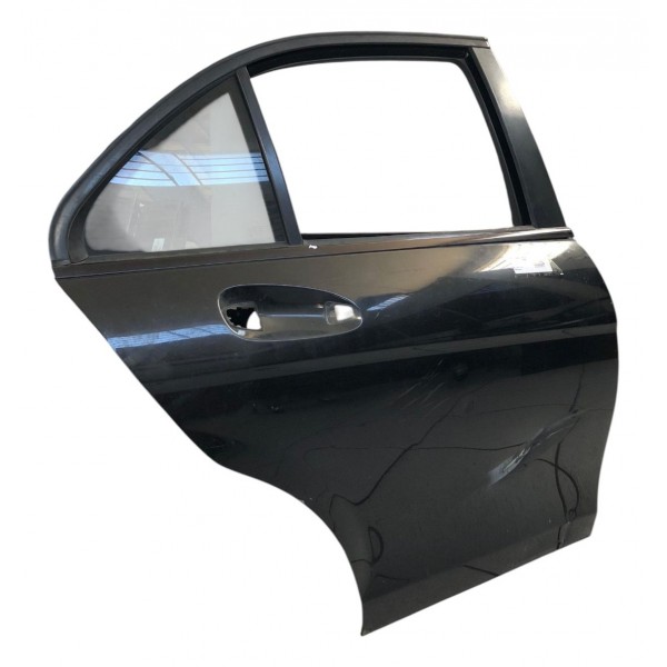 Porta Traseira Direita Mercedes C180 C200 2012 2013 Detalhe Traseira Direita Preto