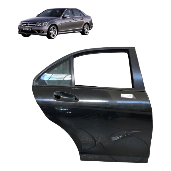 Porta Traseira Direita Mercedes C180 C200 2012 2013 Detalhe Traseira Direita Preto