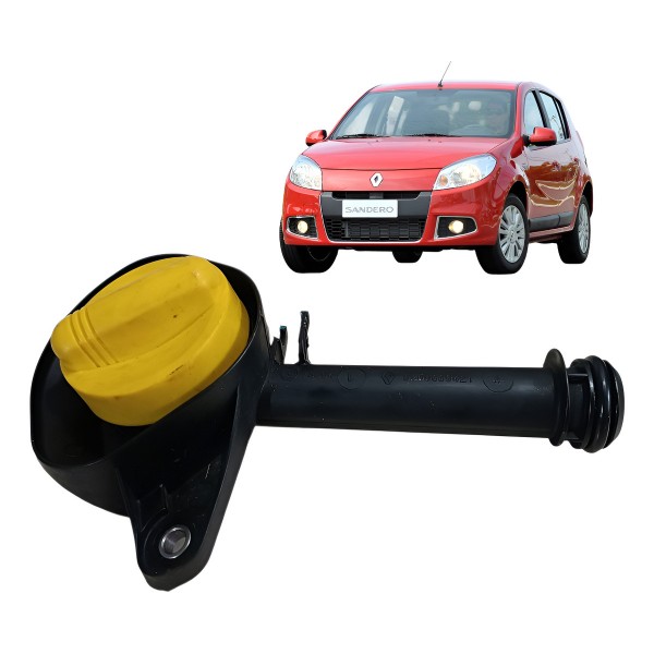 Tampa Bocal Enchimento Oleo Motor Sandero Logan 1.0 16v 2012 Amarelo