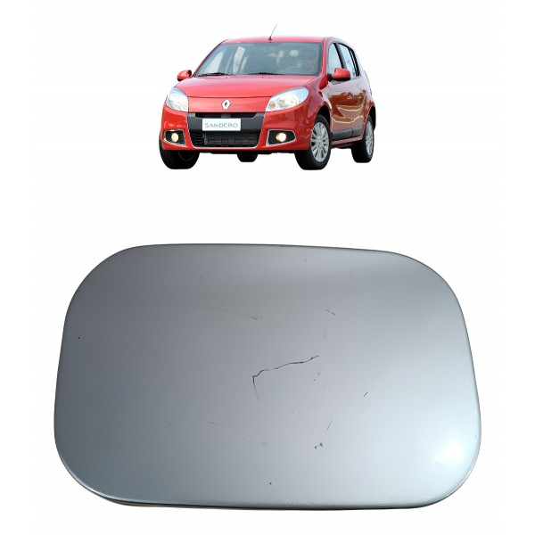 Portinhola Tampa Combustível Renault Sandero 2012 2013 Prata Prateado 2013