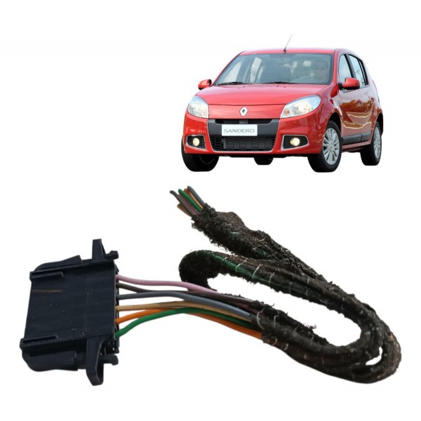 Plug Chicote Conector Pedal Acelerador Sandero 2012 6 Fios