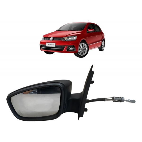 Espelho Retrovisor Manual Esquerdo Vw Gol G5 G6 2008 A 2015