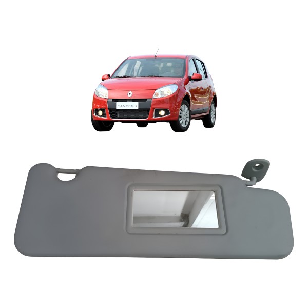 Quebra Sol Direito Renault Sandero 2012 2013 Com Espelho