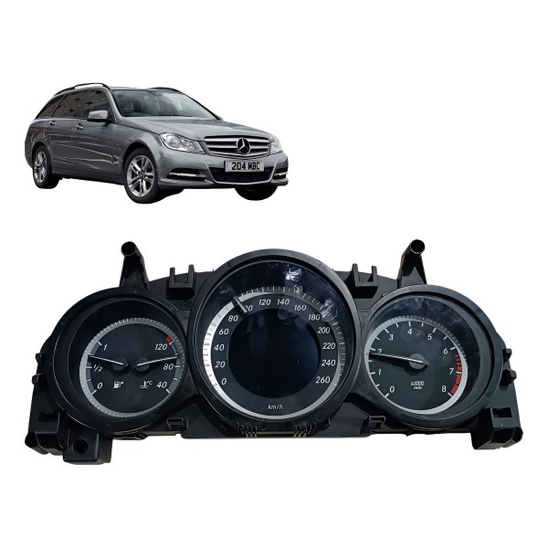 Painel Instrumentos Velocimetro Rpm Mercedes C180 1.8 2012 Preto
