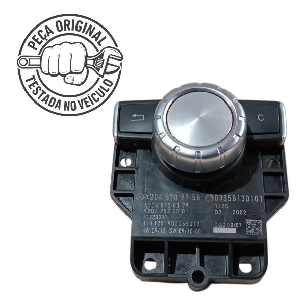Botão Comando Idrive Mercedes C180 2012 2013 2014 Original