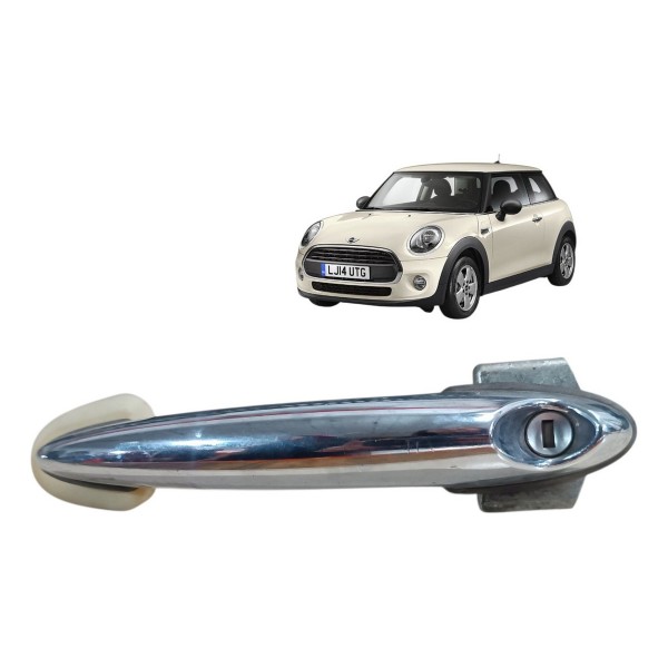 Maçaneta Externa Porta Mini Clubman 2012 Dianteira Esquerda Prateado Dianteira