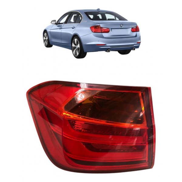 Lanterna Traseira Esquerda Bmw 320i 328i 2013 2014 A 2016 Esquerdo/motorista Vermelho