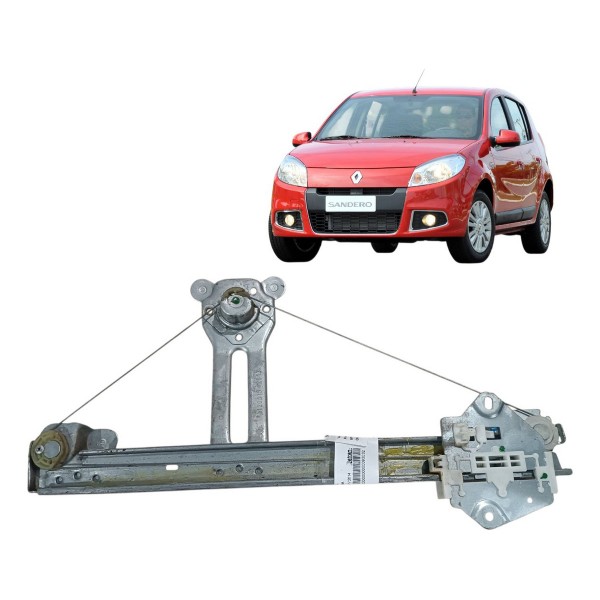 Maquina Vidra Traseira Esquerda Sandero 2012 2013 Manual