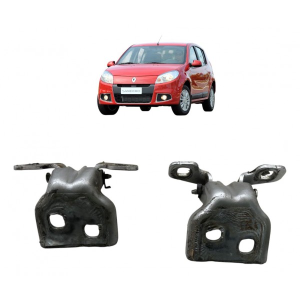 Par Dobradiça Porta Renault Sandero 2013 Traseira Direita