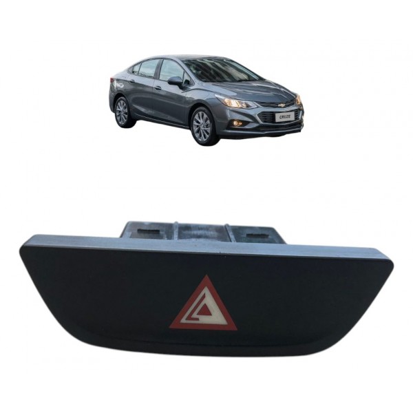 Botão Alerta Segurança Gm Cruze 2017 2018 2019 2020 Original Preto