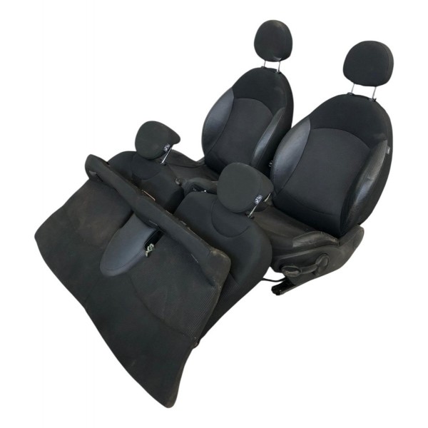 Jogo Banco Couro Completo Mini Cooper Clubman 2011 2012 2013 Preto