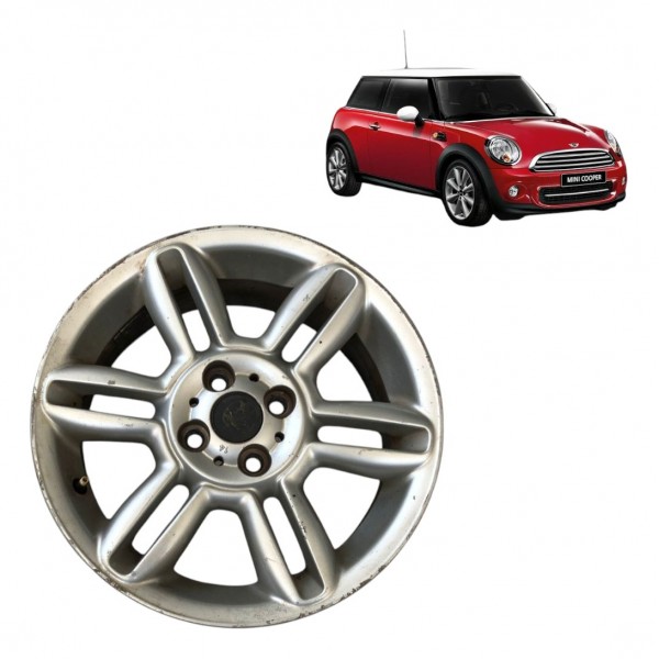 Roda Liga Aro 16 Mini Cooper Clubman Original 2012 2013 01 Prateado