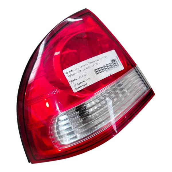 Lanterna Esquerda Gm Classic 2011 2012 2015 2017 Original Esquerdo/motorista Vermelho