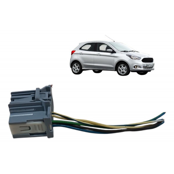 Plug Conector Cinza 5 Fios Modulo Airbag Ford Ka 2018 2019