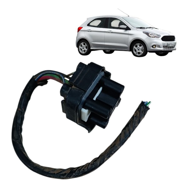 Plug Conector 5 Fios Chicote Modulo Ventoinha Ford Ka 2018
